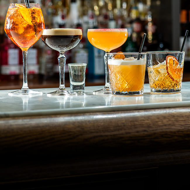 Wine & Drinks menu at The Cliff