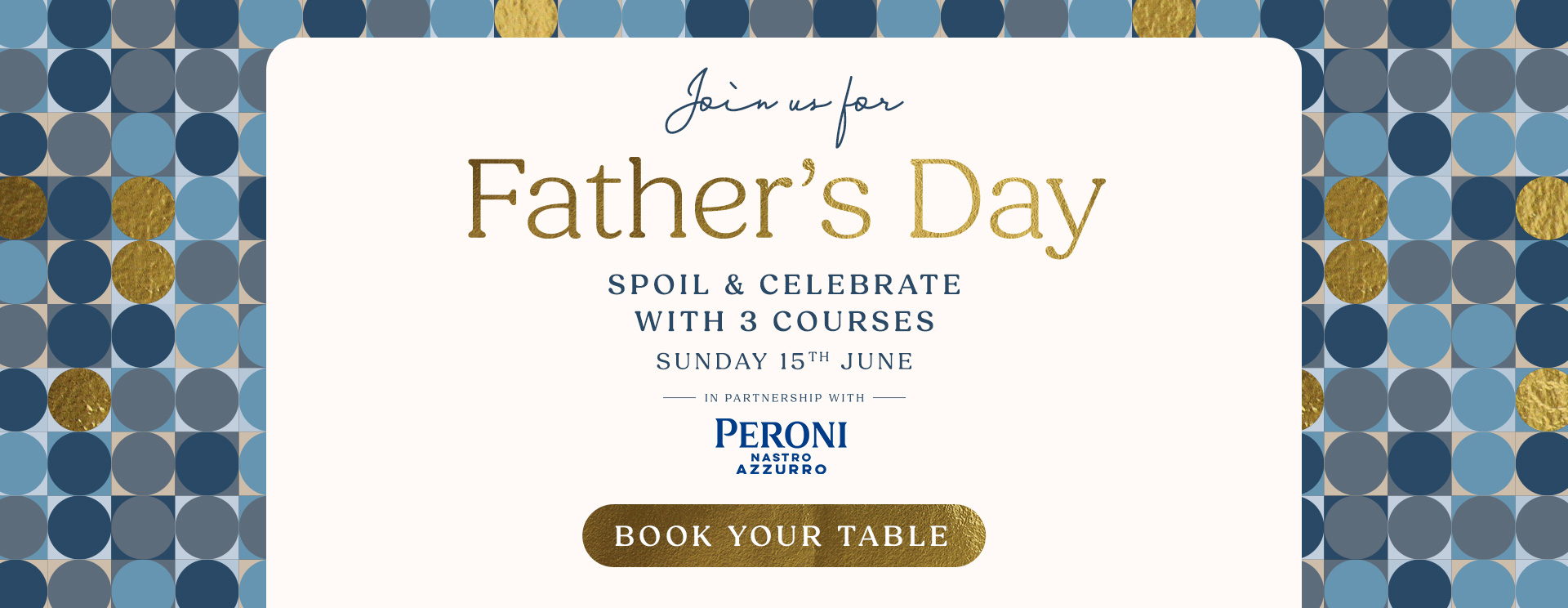 Father’s Day menu Poole